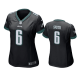 Women's Philadelphia Eagles #6 DeVonta Smith Black Game Jersey