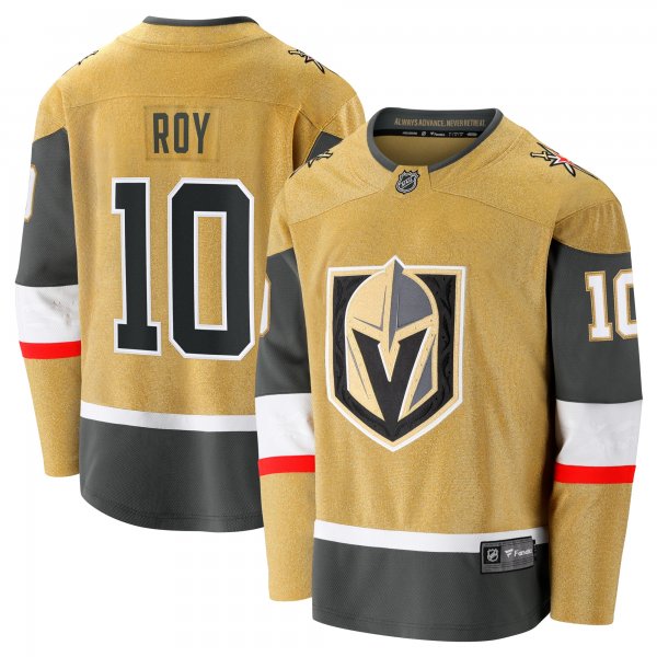 Men's Vegas Golden Knights Nicolas Roy Fanatics Gold Home Breakaway Jersey