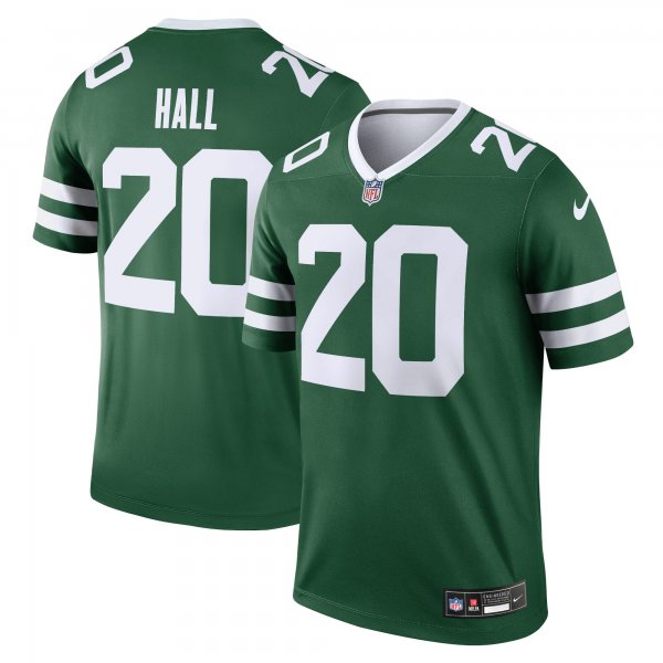 Men's New York Jets #20 Breece Hall Nike Legacy Green Legend Jersey