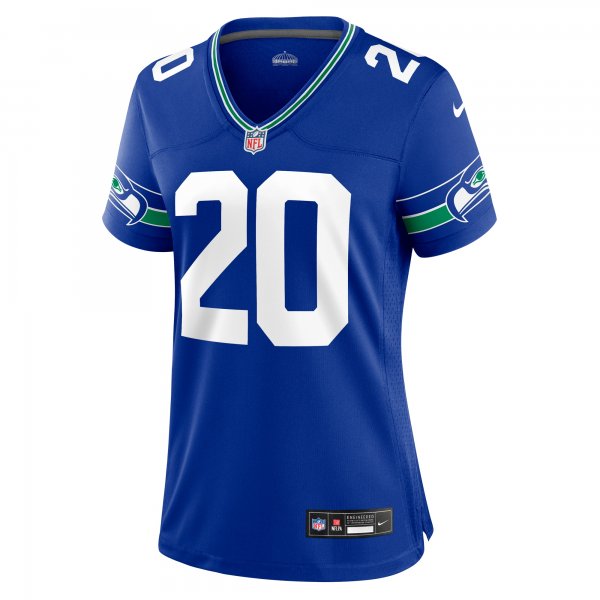 Women's Seattle Seahawks Julian Love Nike Royal Throwback Player Game Jersey