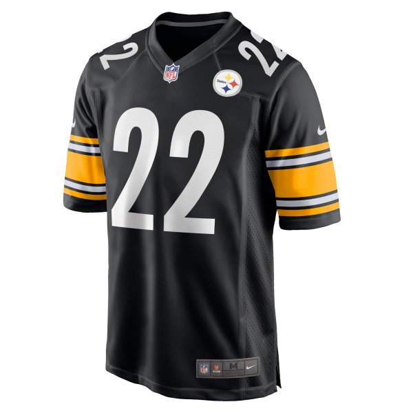 Men's Pittsburgh Steelers Najee Harris Nike Black Player Game Jersey