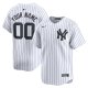 Youth New York Yankees Nike White Home Limited Custom Jersey