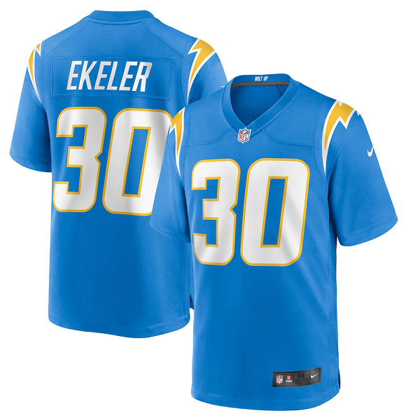 Men's Los Angeles Chargers #30 Austin Ekeler Nike Powder Blue Game Jersey