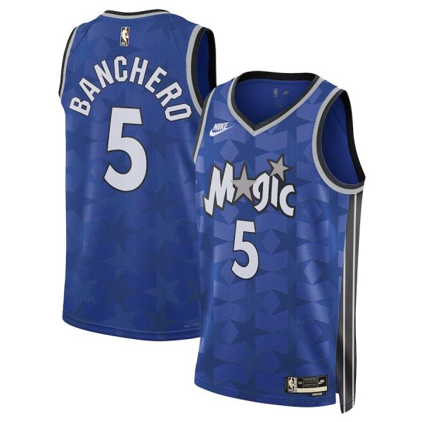 Men's Unisex Orlando Magic #5 Paolo Banchero Nike Blue 2023/24 Swingman Jersey - Classic Edition