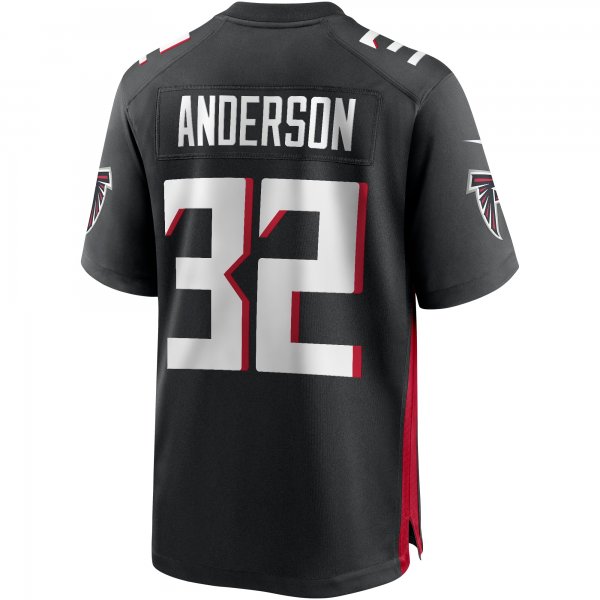 Men's Atlanta Falcons Jamal Anderson Nike Black Game Retired Player Jersey