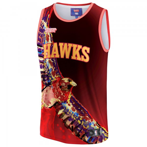 Unisex Atlanta Hawks NBA & KidSuper Studios by Fanatics Red Hometown Jersey