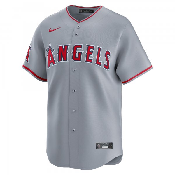 Men's Los Angeles Angels  Nike Gray Away Limited Jersey