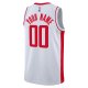 Unisex Houston Rockets Nike White Swingman Custom Jersey - Association Edition