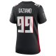 Women's Atlanta Falcons Joe Gaziano Nike  Black Team Game Jersey