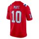 Men's New England Patriots Drake Maye Nike Red 2024 NFL Draft First Round Pick Player Game Jersey