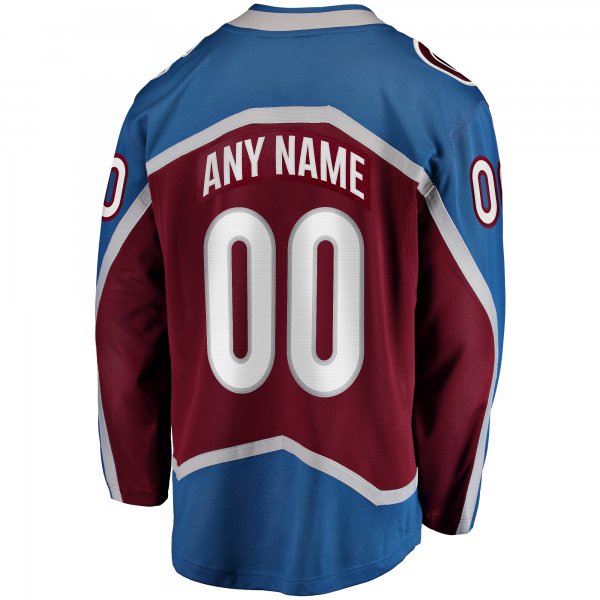 Men's Colorado Avalanche Fanatics Burgundy 2022 Stanley Cup Champions Breakaway Home Custom Jersey