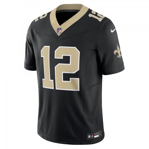 Men's New Orleans Saints Chris Olave Nike Black Vapor F.U.S.E. Limited Jersey