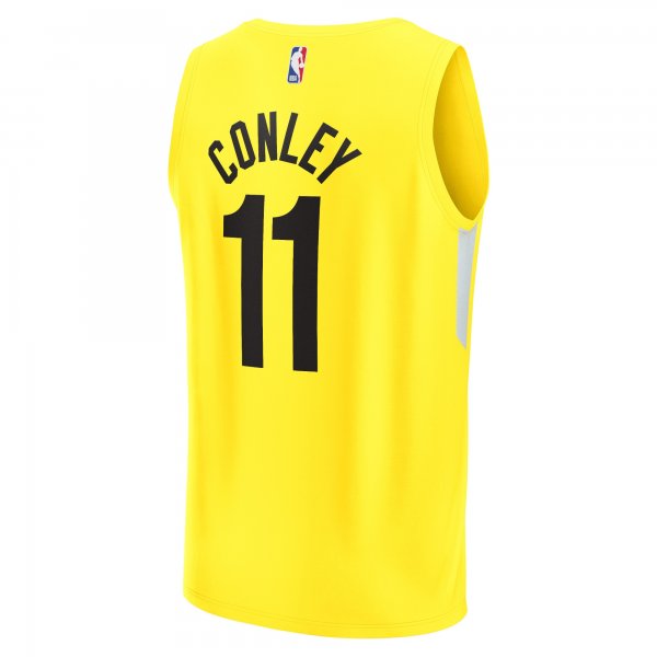 Men's Utah Jazz Mike Conley Fanatics Yellow Fast Break Replica Jersey - Icon Edition