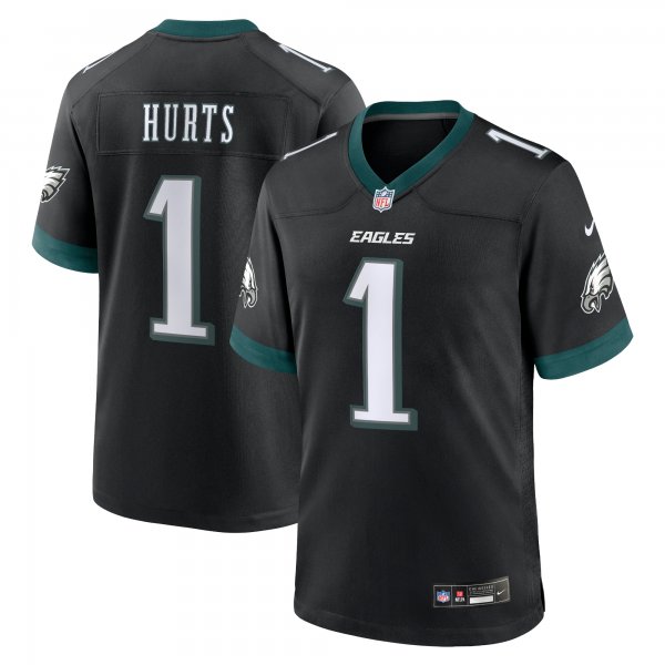 Men's Philadelphia Eagles Jalen Hurts Nike Black Alternate Game Jersey