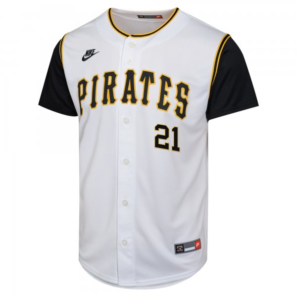 Youth Pittsburgh Pirates Roberto Clemente Nike White Cooperstown Collection Limited Player Jersey