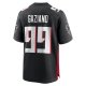 Men's Atlanta Falcons Joe Gaziano Nike  Black Team Game Jersey