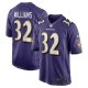 Men's Baltimore Ravens Marcus Williams Nike Purple Player Game Jersey