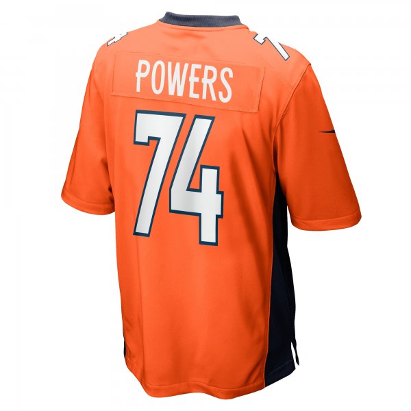 Men's Denver Broncos Ben Powers Nike Orange Game Player Jersey