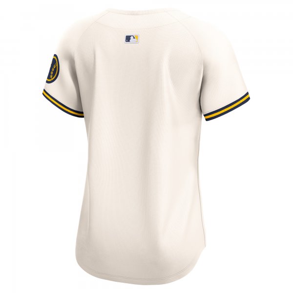 Women's Milwaukee Brewers Nike Cream Home Limited Jersey