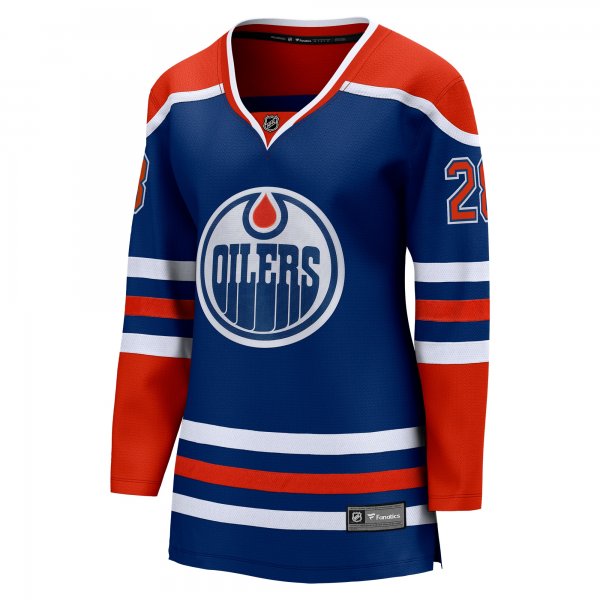 Women's Edmonton Oilers Connor Brown Fanatics Royal Home Breakaway Player Jersey