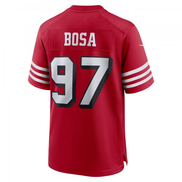 Men's San Francisco 49ers Nick Bosa Nike Scarlet Alternate Game Jersey