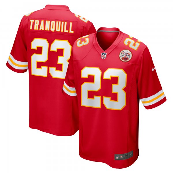 Men's Kansas City Chiefs Drue Tranquill Nike Red Game Player Jersey