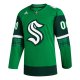 Men's Seattle Kraken  adidas Kelly Green St. Patrick's Day Custom Jersey