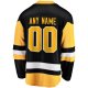 Men's Pittsburgh Penguins Fanatics Black Home Breakaway Custom Jersey