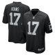 Men's Las Vegas Raiders Davante Adams Nike Black Game Jersey