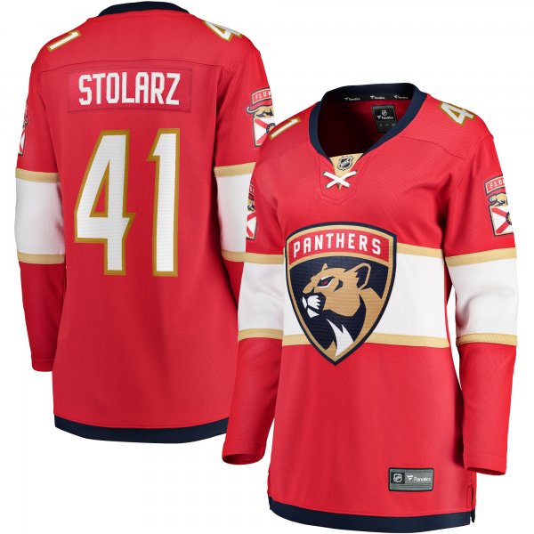 Women's Florida Panthers Anthony Stolarz Fanatics Red Home Breakaway Player Jersey