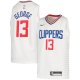 Youth LA Clippers Paul George Nike White 2020/21 Swingman Jersey - Association Edition