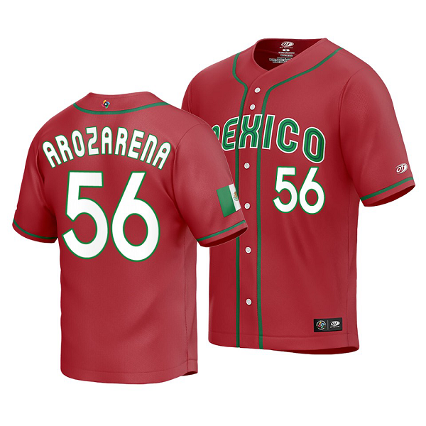 Mexico Baseball Randy Arozarena 2023 World Baseball Classic Red Replica Jersey