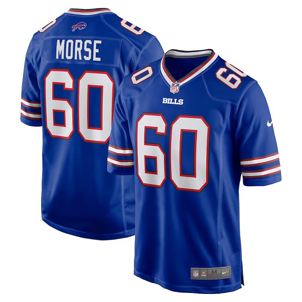 Men's Buffalo Bills #60 Mitch Morse Nike Royal Limited Player Jersey