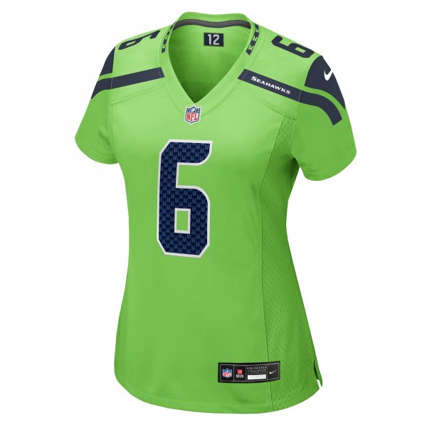 Women's Seattle Seahawks Quandre Diggs Nike Neon Green  Game Jersey