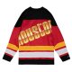 Women's Houston Rockets  Mitchell & Ness Red Hardwood Classics Big Face 4.0 Hockey Jersey