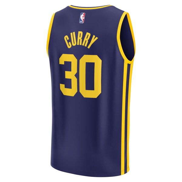 Youth Golden State Warriors Stephen Curry Fanatics Navy Fast Break Player Jersey - Statement Edition