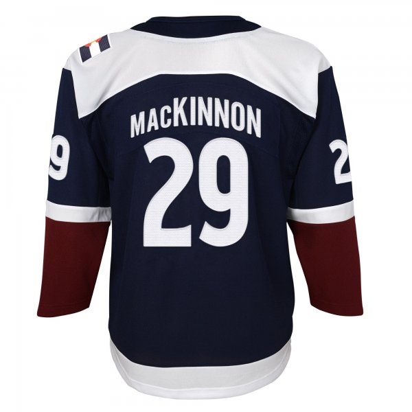 Youth Colorado Avalanche Nathan MacKinnon Navy Alternate Premier Player Jersey