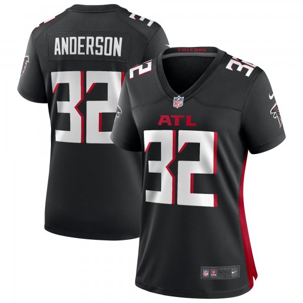 Women's Atlanta Falcons Jamal Anderson Nike Black Game Retired Player Jersey