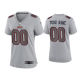 Women's San Francisco 49ers Custom Gray Atmosphere Fashion Game Jersey