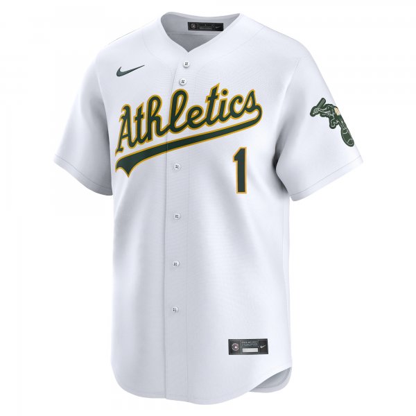 Men's Oakland Athletics Esteury Ruiz Nike White Home Limited Player Jersey