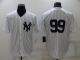 Men's Nike New York Yankees #99 Aaron Judge White Strip Throwback Cool Base MLB Stitched Jersey