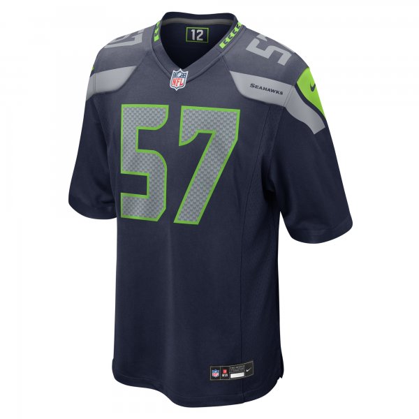 Men's Seattle Seahawks Frank Clark Nike College Navy  Game Jersey