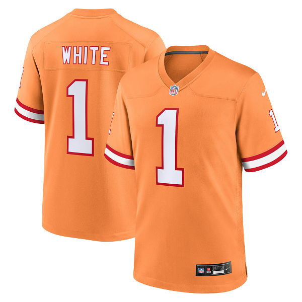 Men's Tampa Bay Buccaneers #1 Rachaad White Nike Orange Limited Jersey