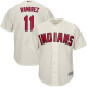 Cleveland Indians #11 Jose Ramirez Cream New Cool Base Stitched MLB Jersey