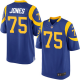 Nike Los Angeles Rams #75 Deacon Jones Game Royal Blue Men's Jersey