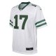 Youth New York Jets Garrett Wilson Nike Legacy White Game Jersey