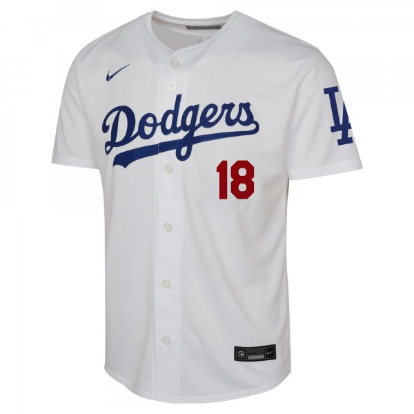 Youth Los Angeles Dodgers Yoshinobu Yamamoto Nike White Home Limited Player Jersey