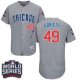 Chicago Cubs #49 Jake Arrieta Grey Flexbase Collection Road 2016 World Series Bound Stitched MLB Jersey