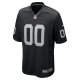 Youth Nike Las Vegas Raiders Black Custom Game Jersey