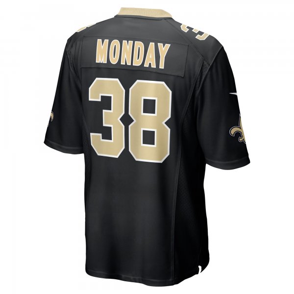 Men's New Orleans Saints Smoke Monday Nike Black Game Player Jersey